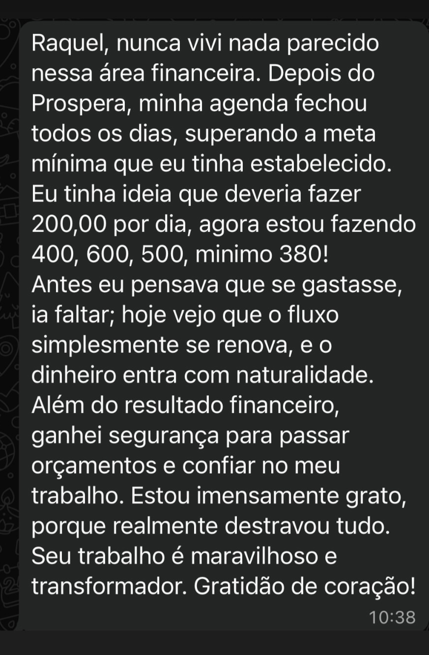 Depoimento de cliente — Agenda cheia todo dia